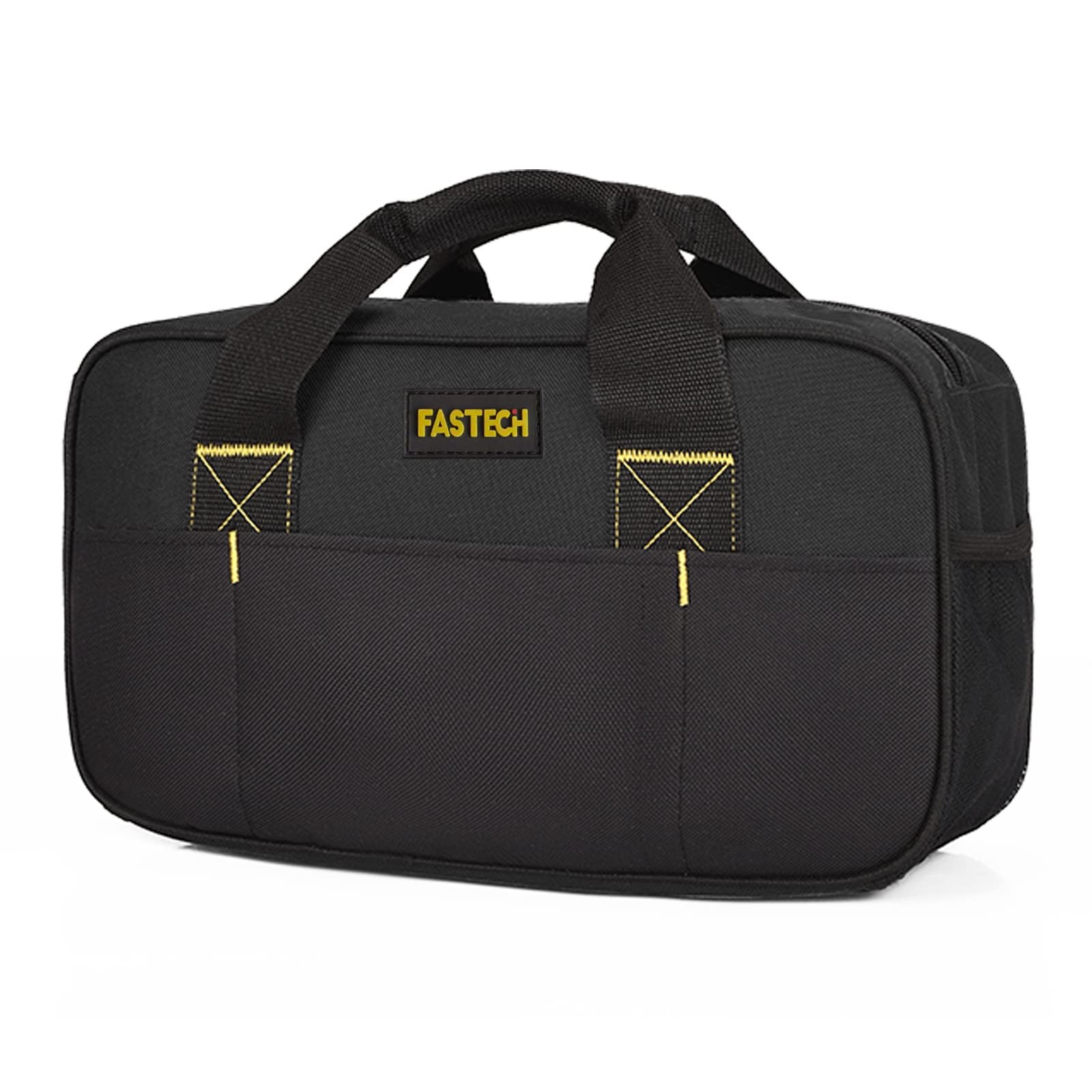 Heavy Duty Tool Bag 14Inch Wide Mouth Waterproof Organizer Black Electrician