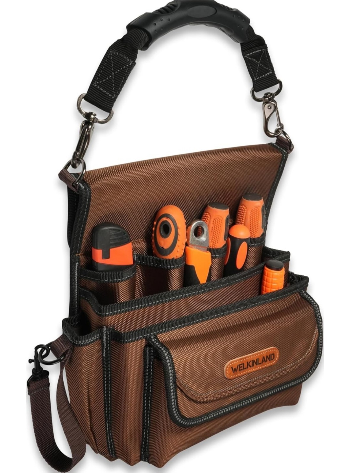 WELKINLAND 10-Pockets Electrician Pouch, Electrical Tool Belts, Heavy Duty – New