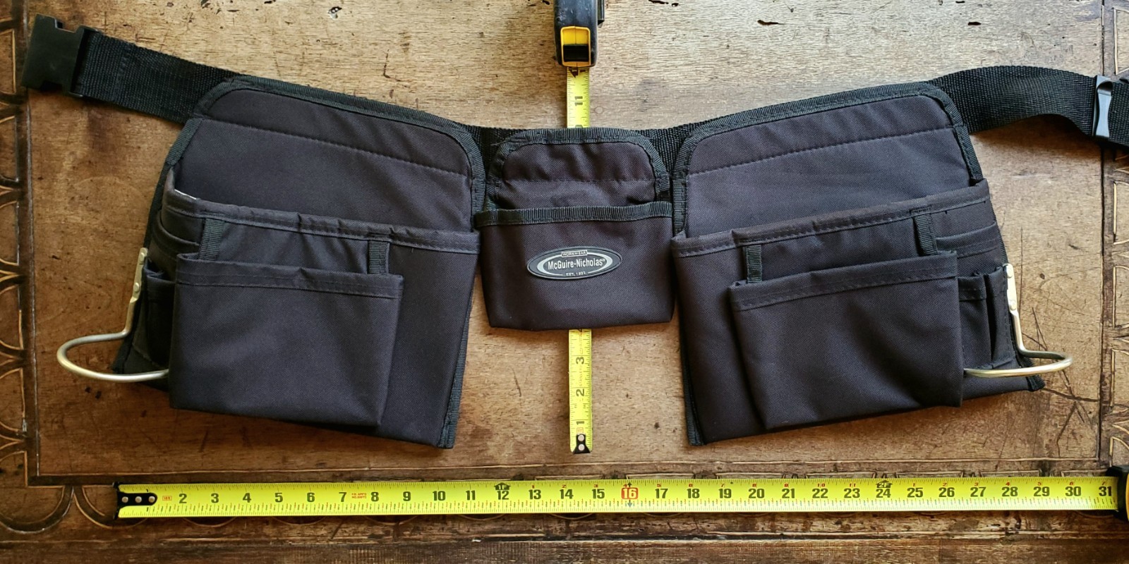 Tool Belt – Carpenter – McGuire-Nicholas Canvas – 11 Pouches – 2 Hammer Rings