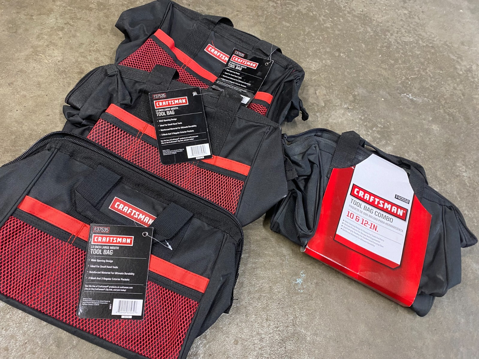 Brand New 4x Craftsman Tool Bag Combo 10″ & 12″ & 13″ – 27851+ Free Shipping