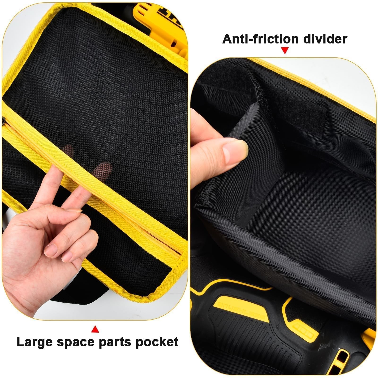 Impact Driver Carrying Case for DEWALT 20V MAX XR DCF787D1 DCF845B | Fits for DC