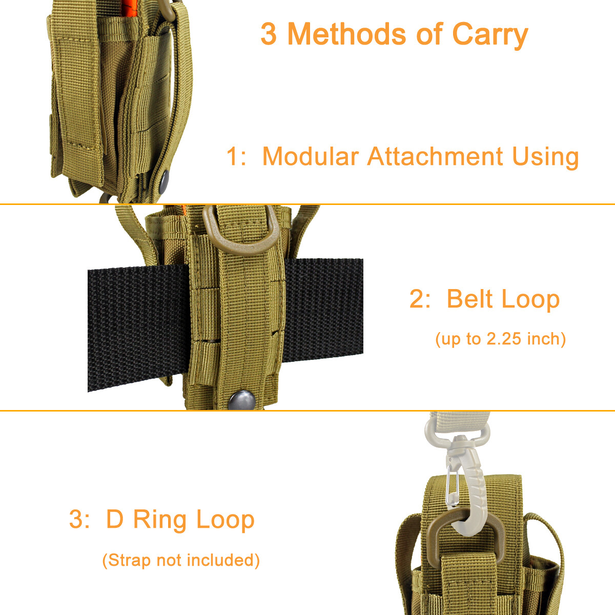 EDC Tool Bag Multi Tool Organizer Tactical Nylon Flashlight Pencils Pliers Pouch