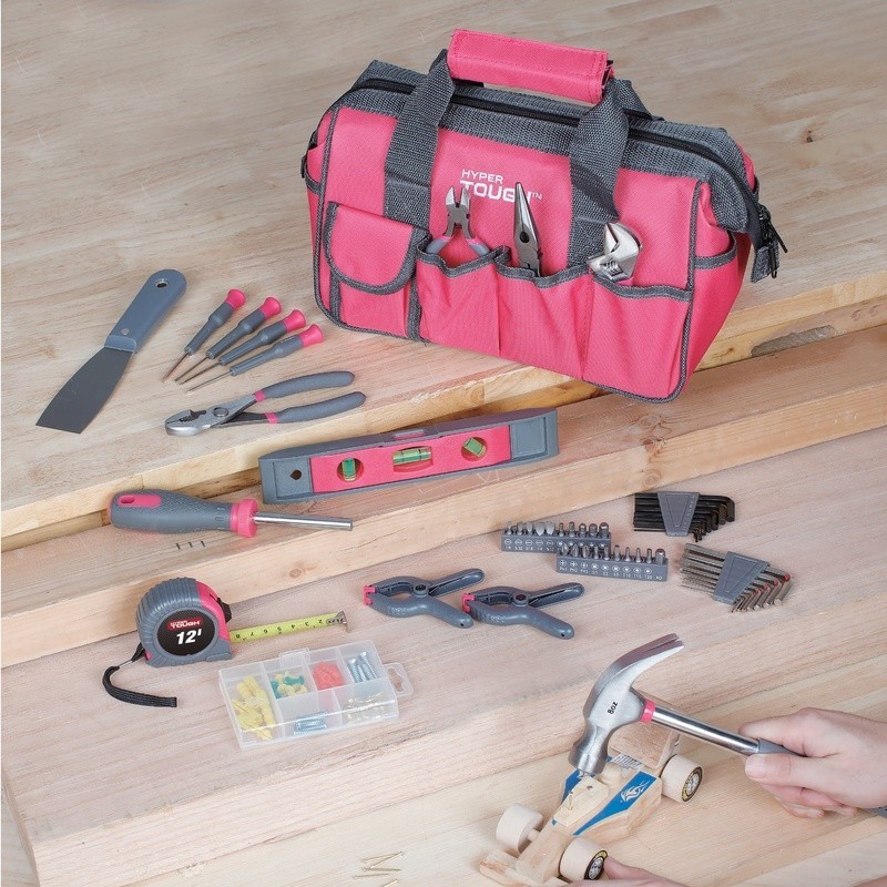 89-Piece Household Tool Set Multi-Purpose Assortment W/ 12 Pocket Zip-Up Bag New