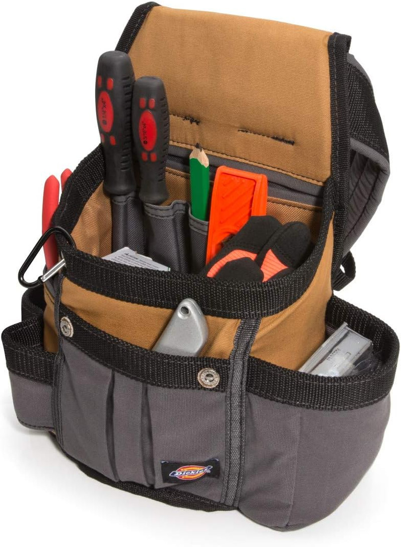 8-Pocket Padded Tool Belt/Utility Pouch, Adjustable 3-Inch Belt, Durable Canvas
