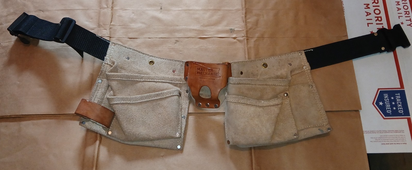 Vintage Leather Tool Belt Master Mechanic NO M370X-3 VERY GOOD CONDITION