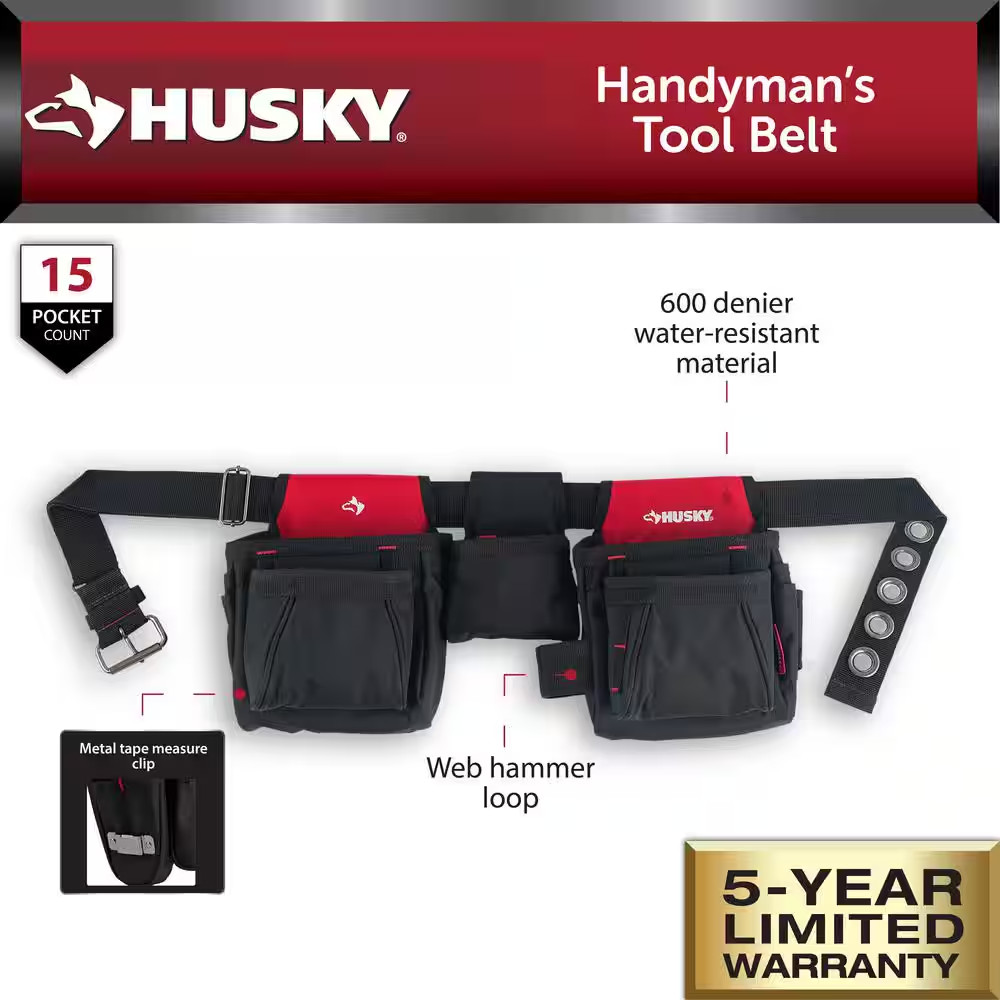 Handyman 2-Bag Work Tool Belt