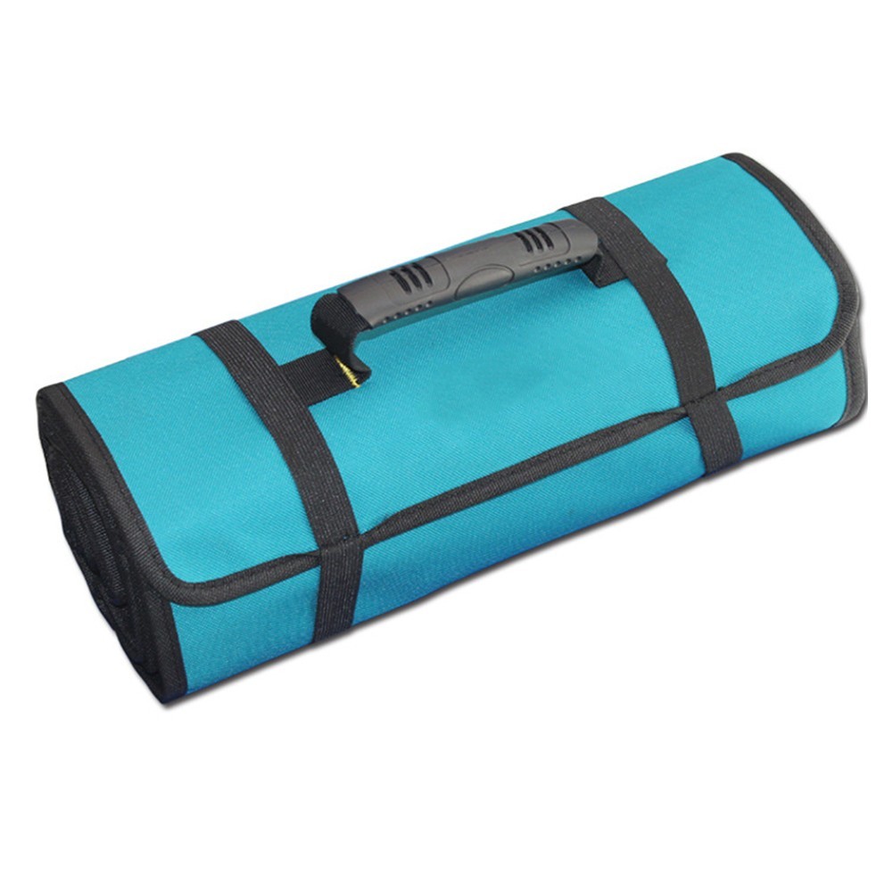 Sturdy Tool Storage Bag for Electricians 600D Oxford Cloth Zippered Pockets