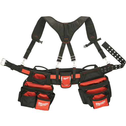 Milwaukee 48-22-8120 Contractor Padded Work Belt with Suspension Rig Set
