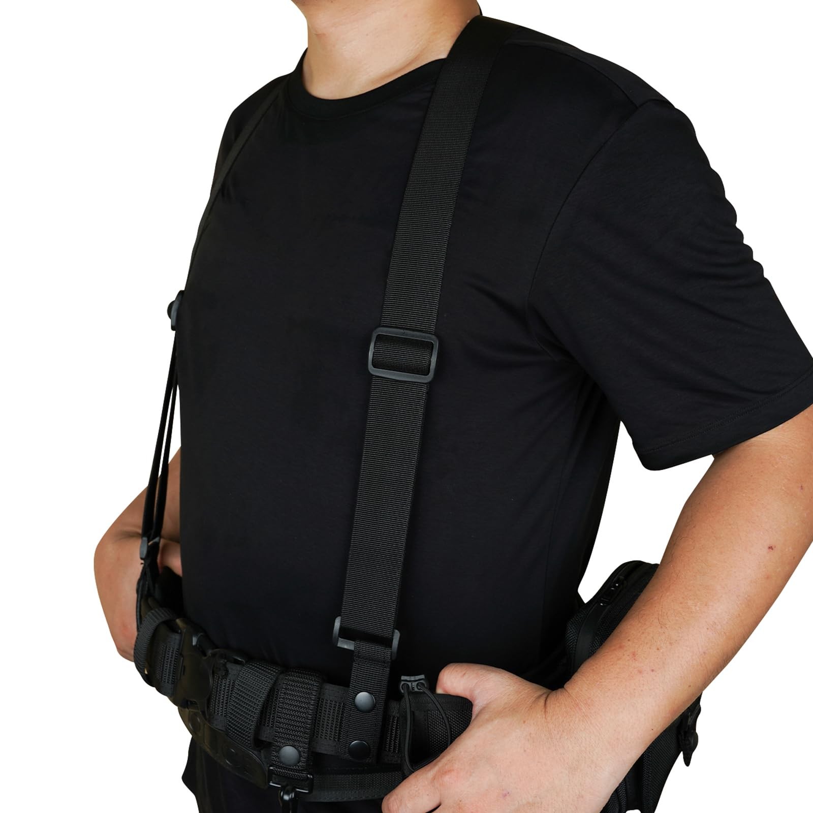 Tactical Suspenders Police Duty Belt Harness for Men,1.5 Inch Adjustable Tool…