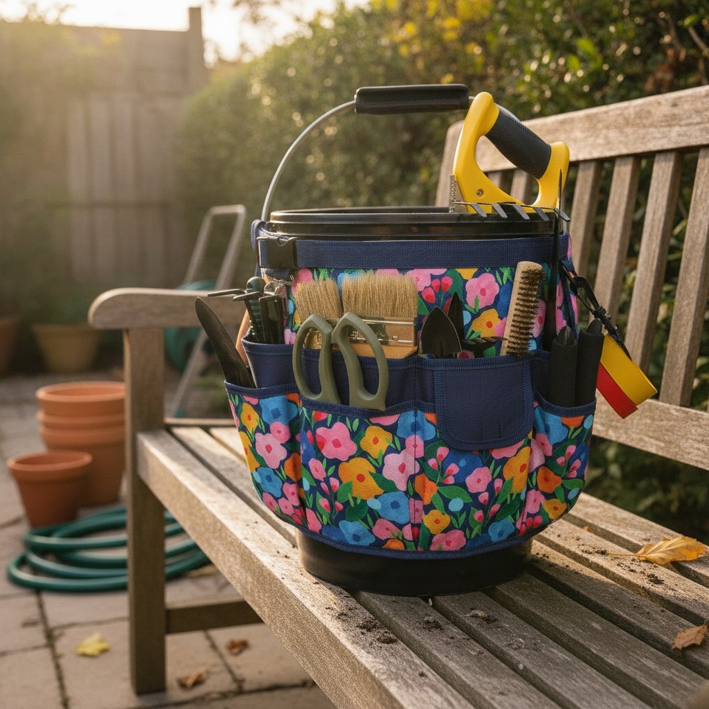 Bucket Caddy Organizer Bucket Tool Organizer for Garden Tools Fit 3.5 to 5 Ga…