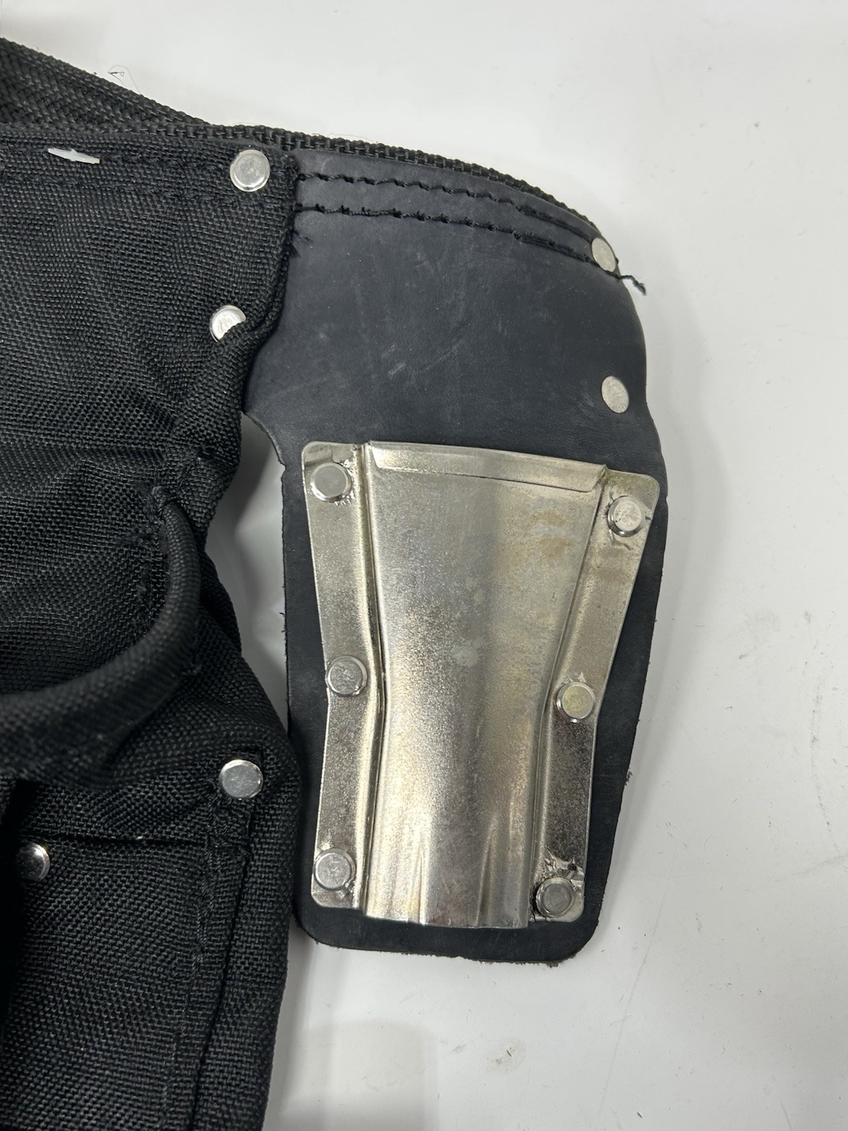 Rooster Silver Series Carpenters Tool Belt – Apron Black Cordura Nylon / Leather