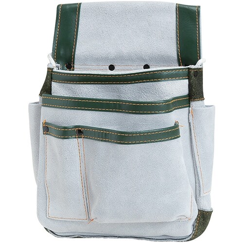 SK11 Tool waist Pouch Leather Nail Bag 2 Pocket (320x270mm) SMK-320 Japan