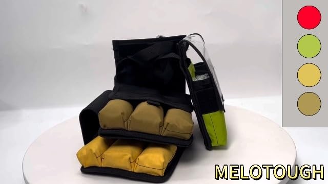 7-Pocket Firefighter Tool Pouch with Carry Handle and Flap, Fits in Bunker Gear