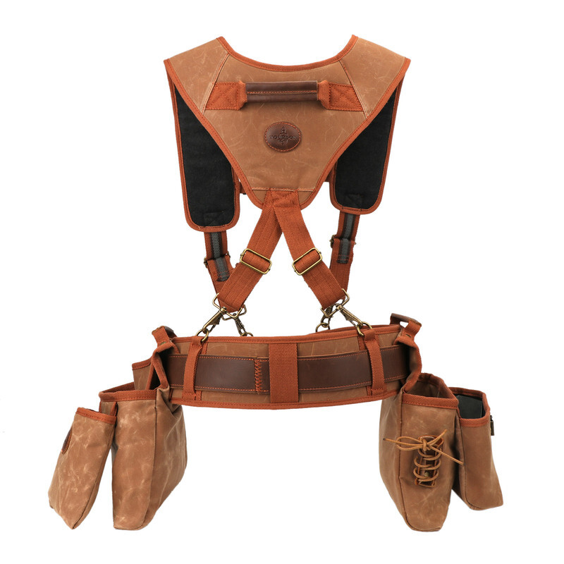 TOURBON Electrician/Carpenter/Framer Tool Contractor Vest Suspender Rig Beltbag