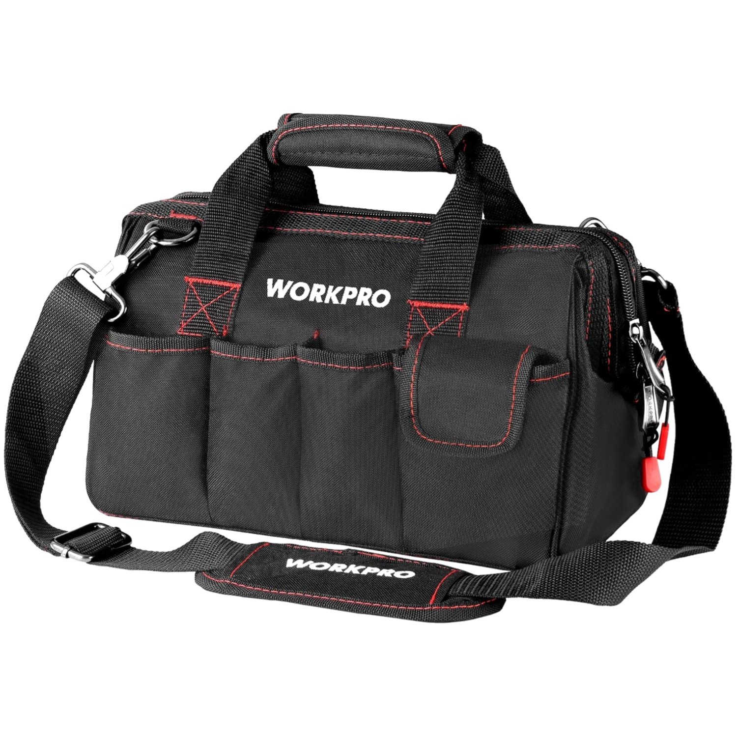 12” Storage Tool Bag with Multiple Pockets & Water-Repellent Material