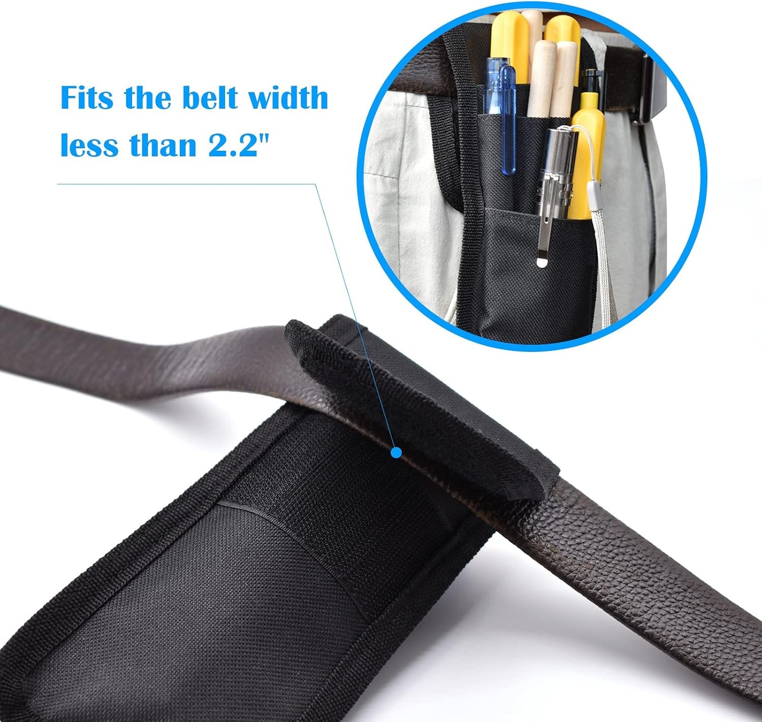 Durable Utility Holster Pouch for Pens Tools Easy Clip On Belt or Bag
