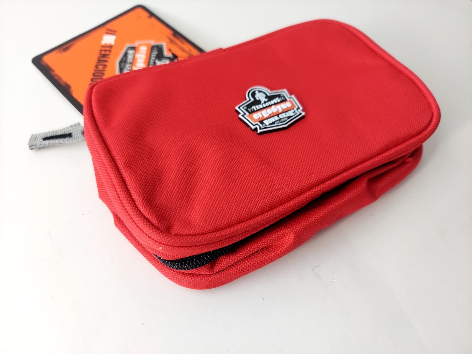 Ergodyne Arsenal 5876 Clamshell Organizer Zippered Pouches, Small, red