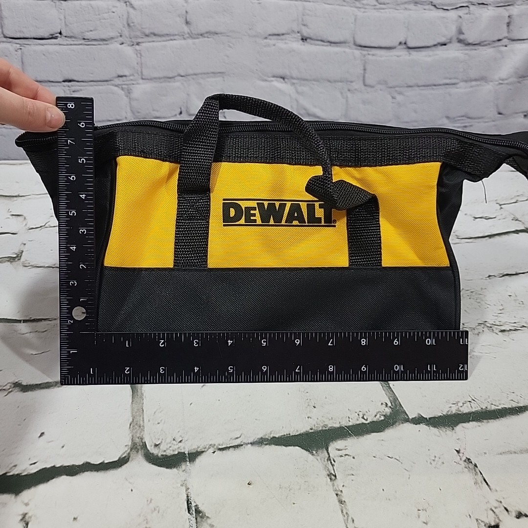 DeWalt Heavy Duty Ballistic Contractor Tool Bag Yellow Black Nylon Zippered