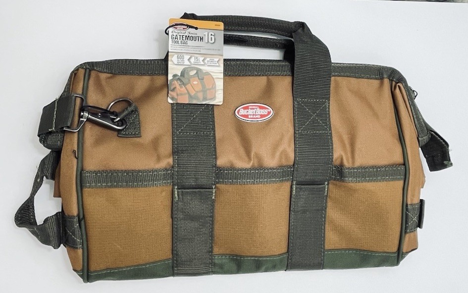Bucket Boss 60016 Gatemouth 16″ Tool Bag With Removable Shoulder Strap