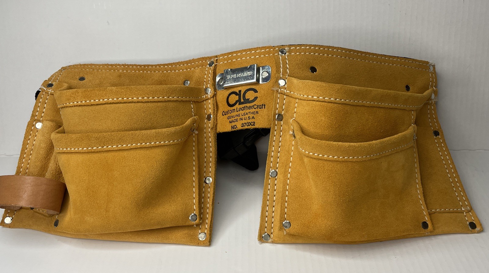 Custom Leather Tool Belt, No 370×2, Adjustable, Preowned Not Used