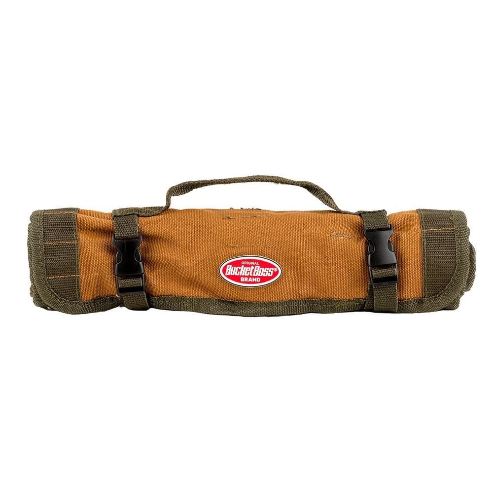 Tool Bag Roll 26″W 25-Pockets Heavy-Duty Canvas Rolled Up Quick-Release Buckles