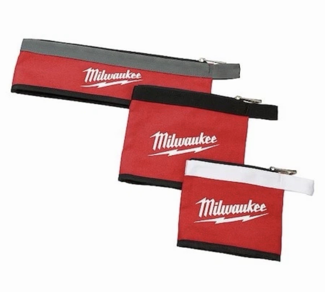 Milwaukee Tool 48-22-8183 3 Pc Multi-Size Zipper Pouches