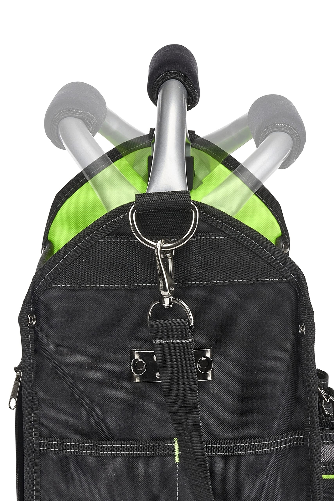 AWP 12 Inch Pro Tool Tote with Rotating Handle for Easy Tool Access, Water-Re…