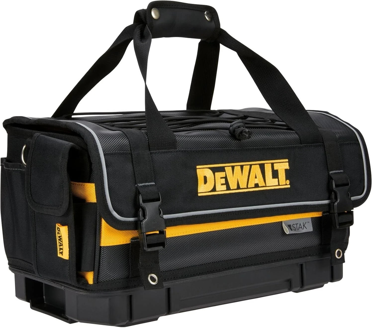 DEWALT TSTAK Tool Bag, 16-inch Durable Tote with Tool Organizer and Hard Bottom