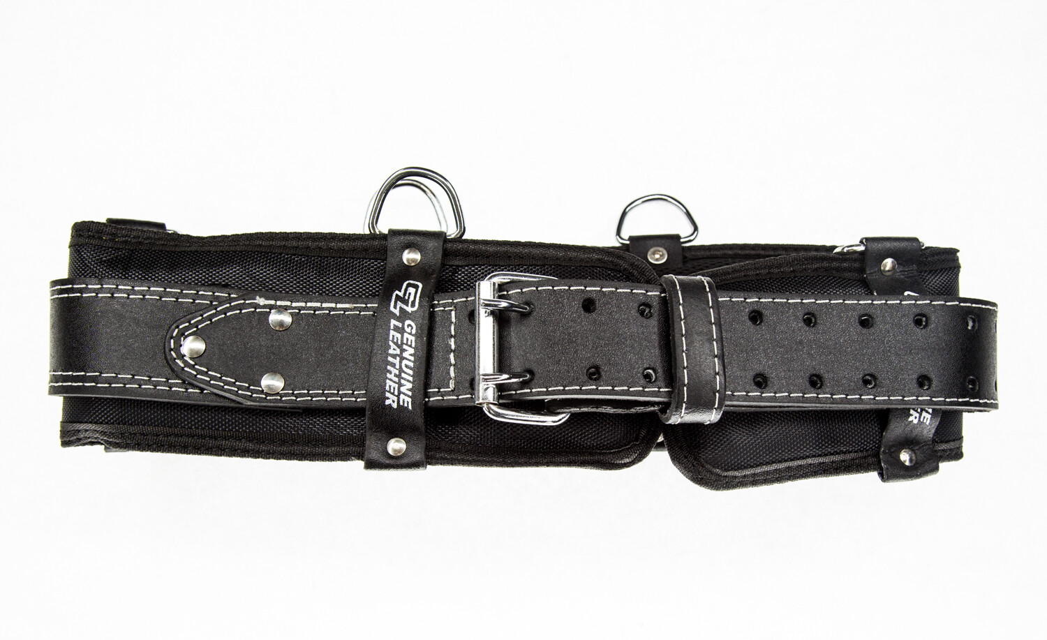 4″ in Heavy Duty Leather Work Tool Belt with Extra Foam Padded Fits upto 54″