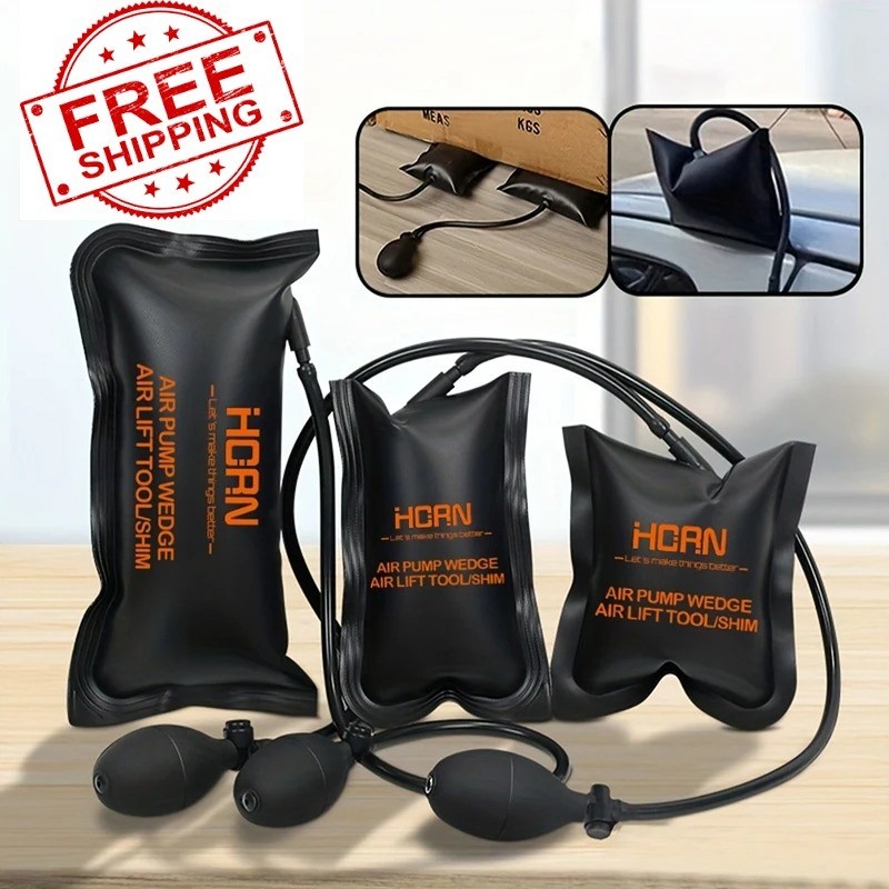 Air Wedge Bag Kit Air Wedge Bag Pump 3 Pack Commercial Inflatable Air Wedge Pum