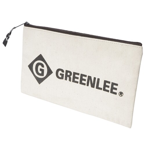 Greenlee 0158-14 12″ x 7″ Heavy-Duty Canvas Zippered Tool Bag Pouch, Small