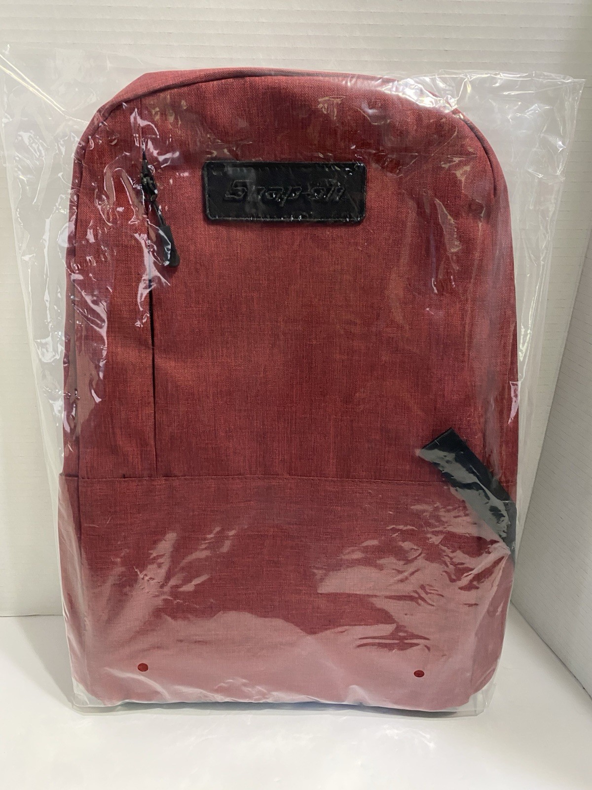 Snap-On Tools Red Backpack NEW Sealed Adjustable Straps Zippered