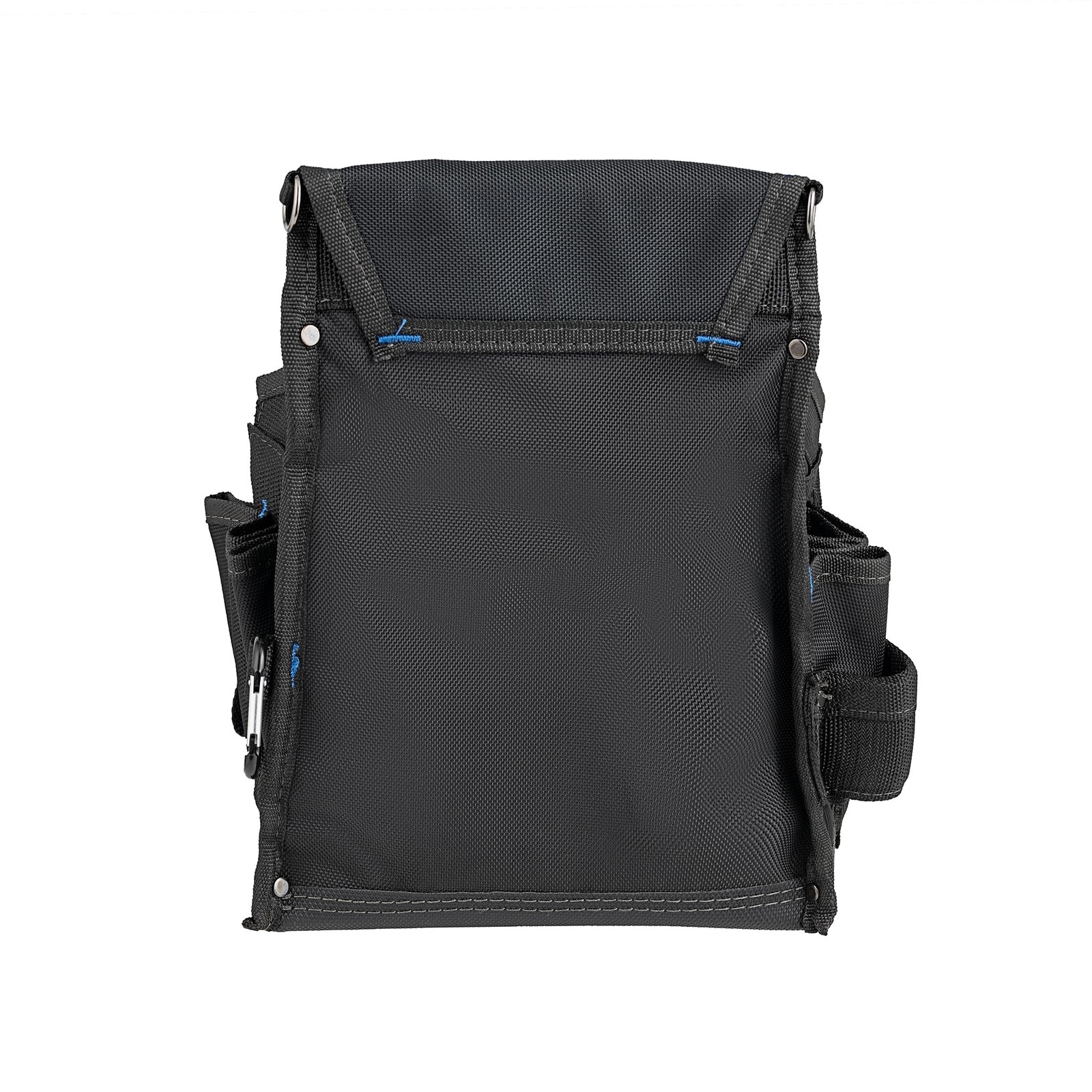 Pro Electricians Tool Pouch Black 20 Pockets Nylon Belt Clip Heavy Duty Tool Bag