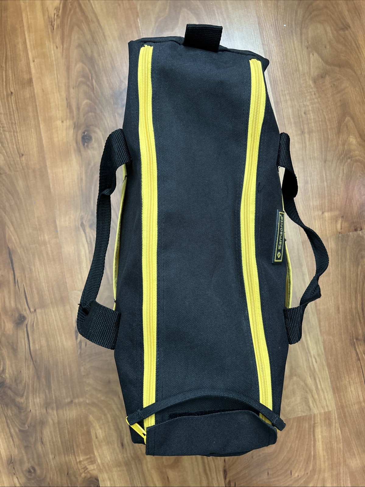 Samsonite Black & Yellow Tool Bag Heavy Duty Canvas Carry Tote