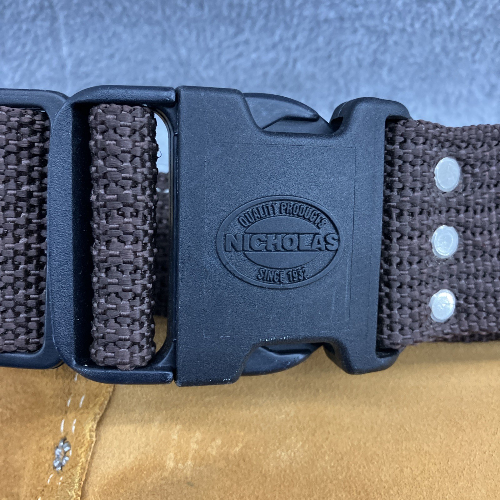 McGuire-Nicholas Carpenter Apron Heavy Split Cowhide Leather Tool Belt # 490X