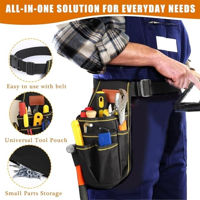 Universal Small Tool Pouch, Small Tool Bag, Tool Pouch with Belt, Industrial …