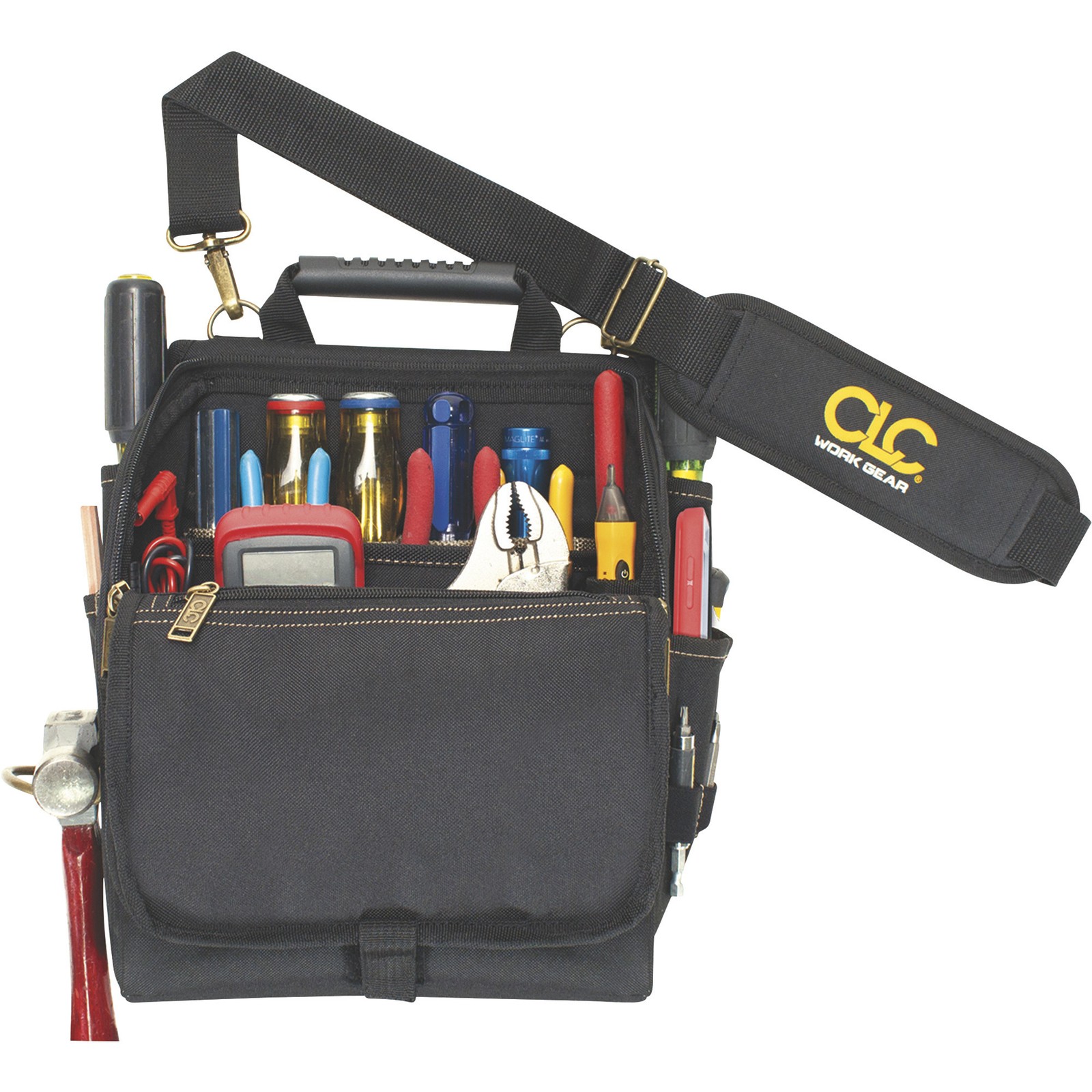 CLC Custom LeatherCraft 21-Pocket Electrician Tool Pouch, 10in.W x 4in.D x 14