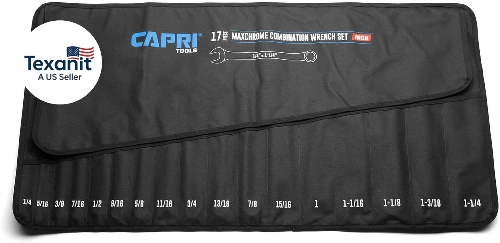 Wrench Roll up Pouch Standard Pockets