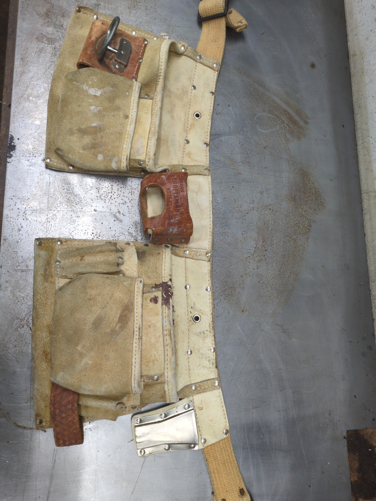 Sears Craftsman Leather Carpenters Tool Belt 37543