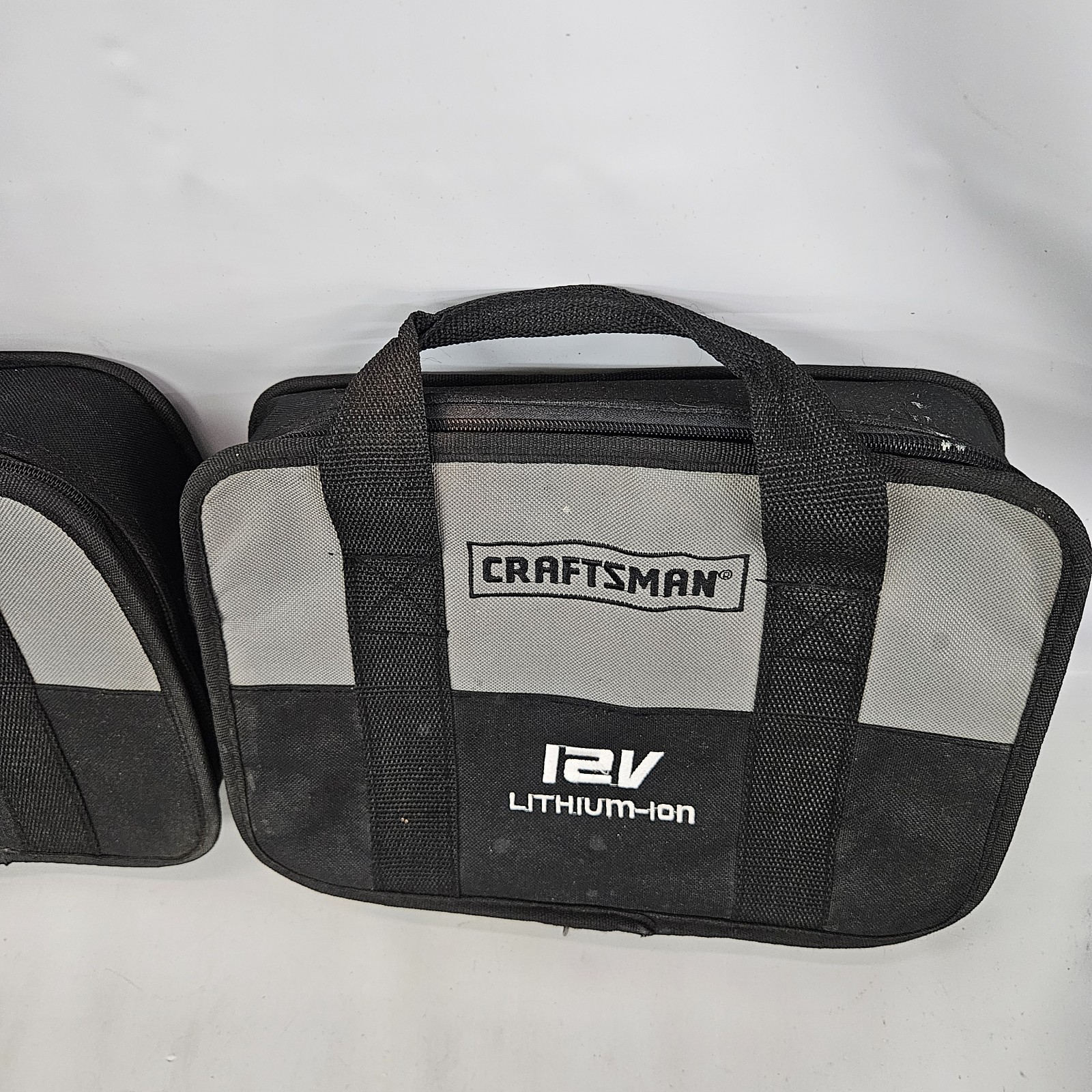 Lot of 2 Craftsman NEXTEC 12V Large Tool Case Bags 16″ X 9.5″ X 3″