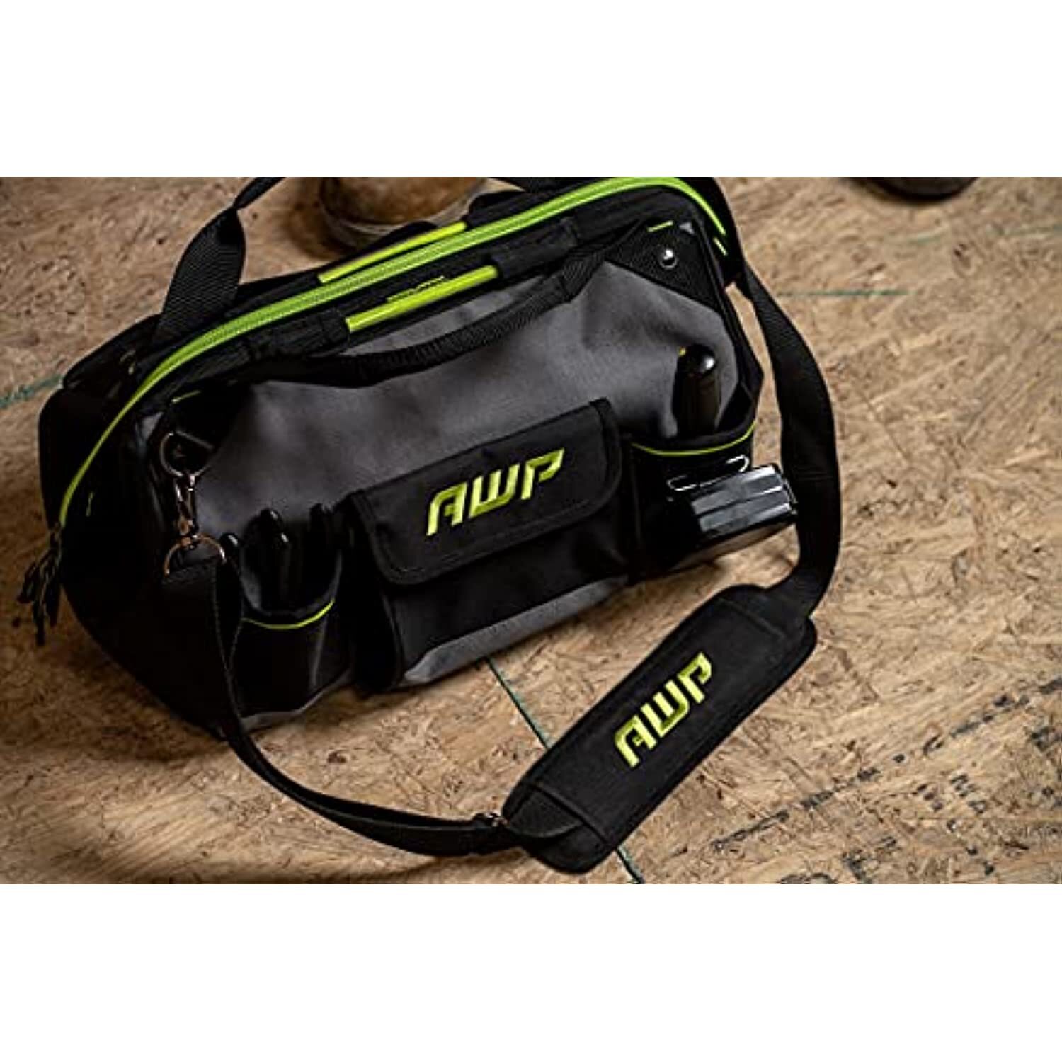 AWP TrapJaw Tool Bag 16 Inch | Wide-Open Easy Access Tool Bag with Molded Feet