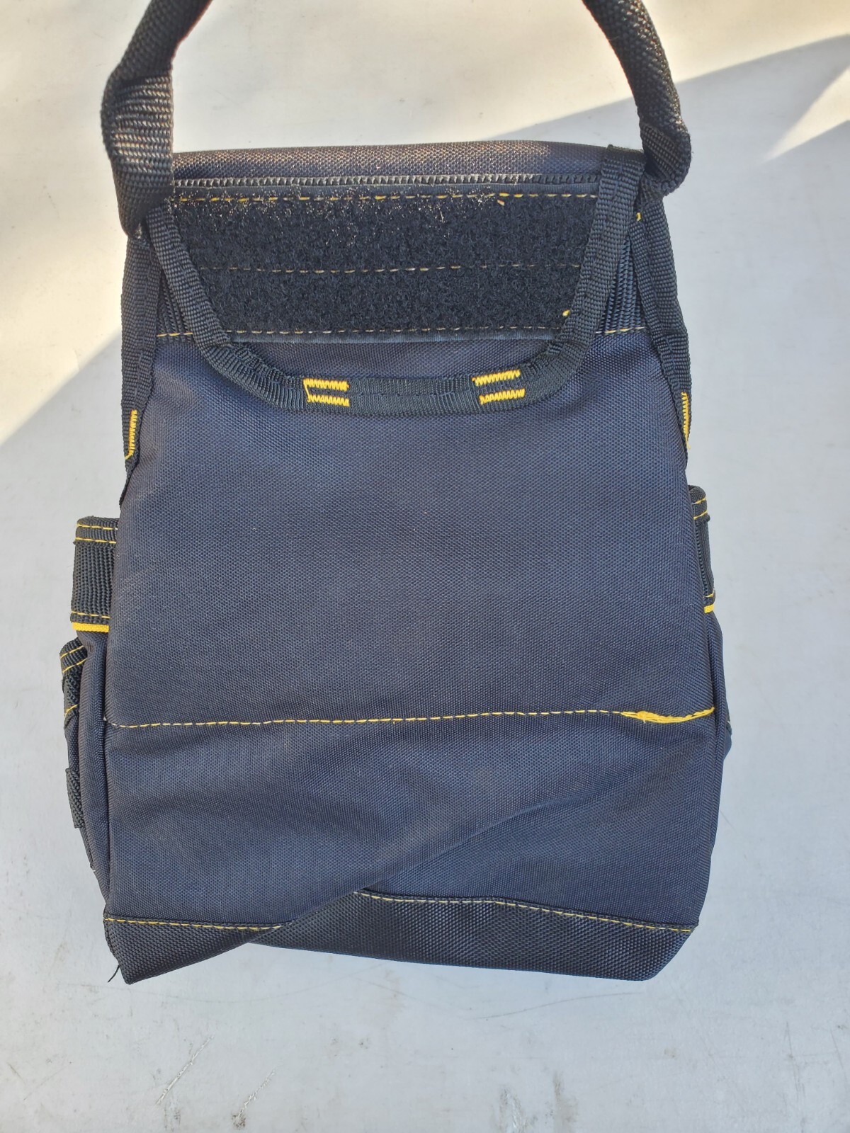 CAT Caterpillar Tool Pouch Muti-Purpose Black Yellow 13 Inches Tall No Belt