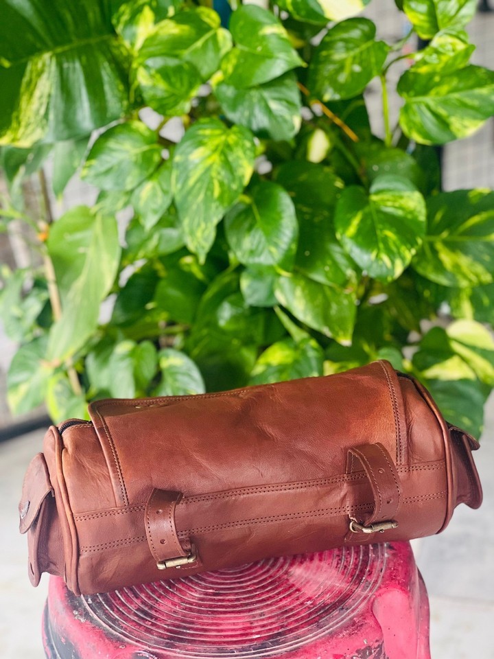 Genuine Bulky Leather Vintage Tool Bag Best New