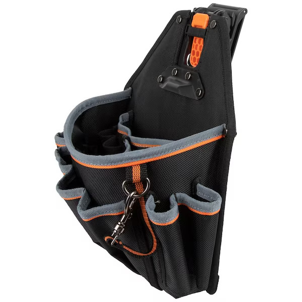 Klein Tools Pouch, Tool Pouch, Modbox, 18-Pockets, Polyester Black/Gray/Orange,