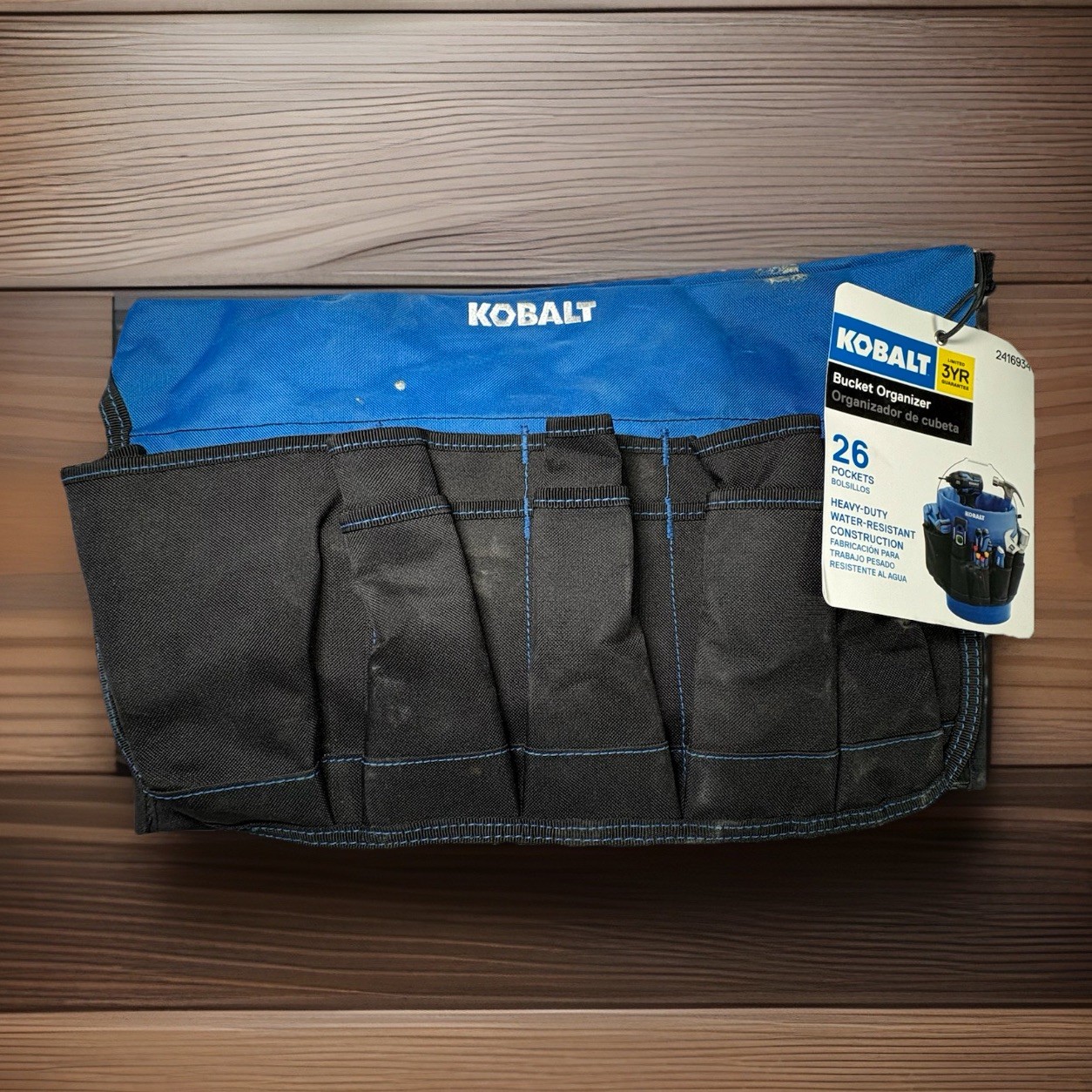 Kobalt 26-Pocket Heavy Duty Bucket Organizer Perfect for Construction Tools