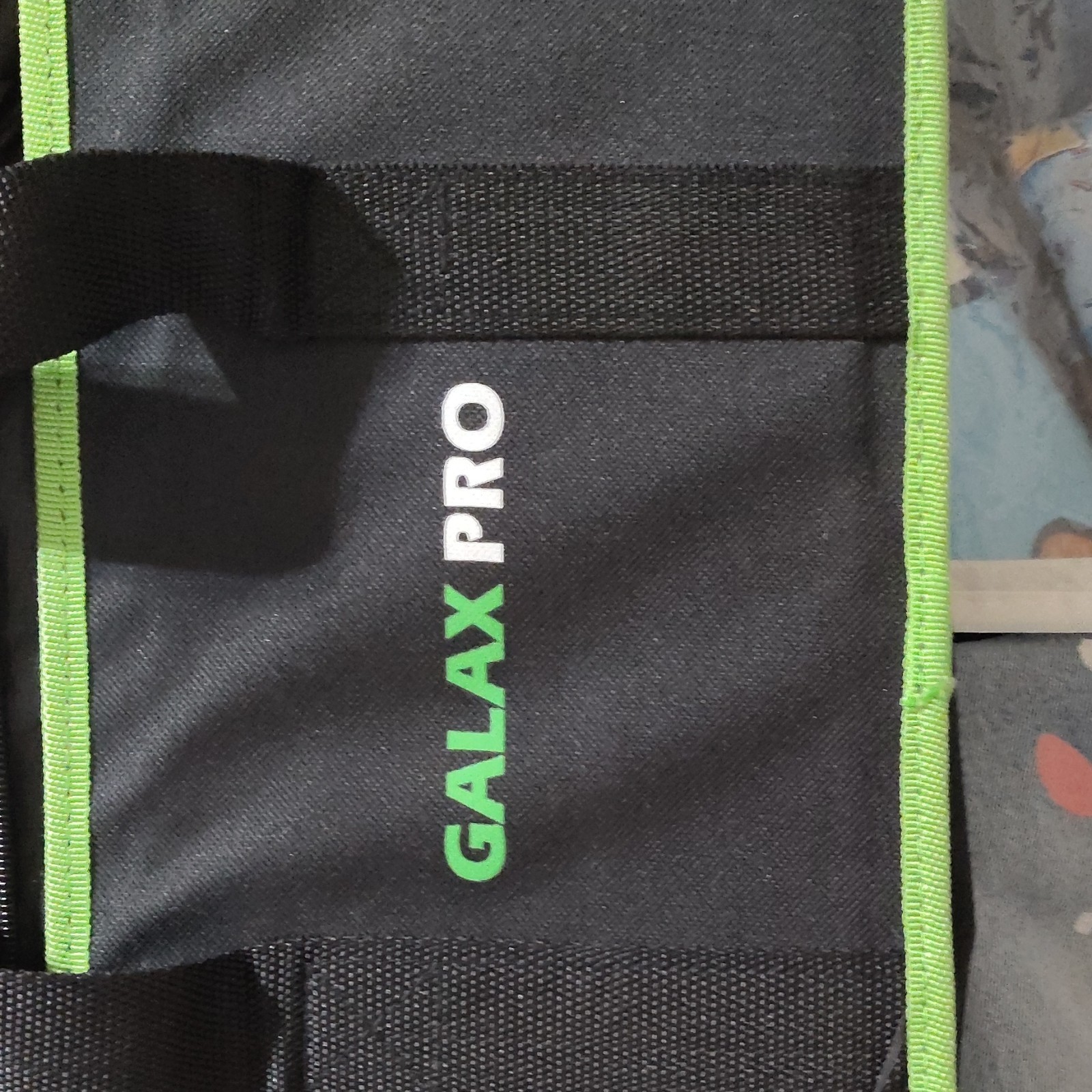 GALAX PRO Black/Green Fabric Tool Bag Zippered Carrying Case w/ Interior Straps