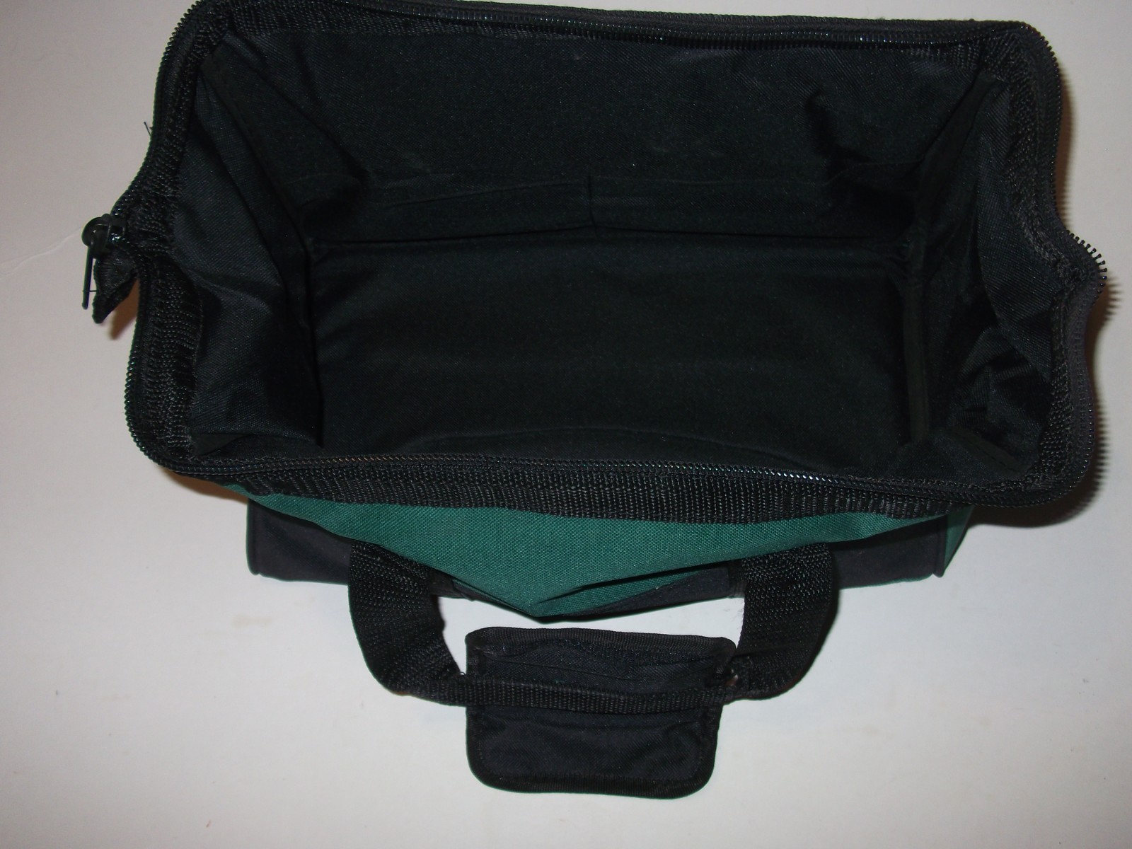 14″ Tool Bag Large Zippered Main Compartment 3 Pocket Exterior Heavy Duty Fabric