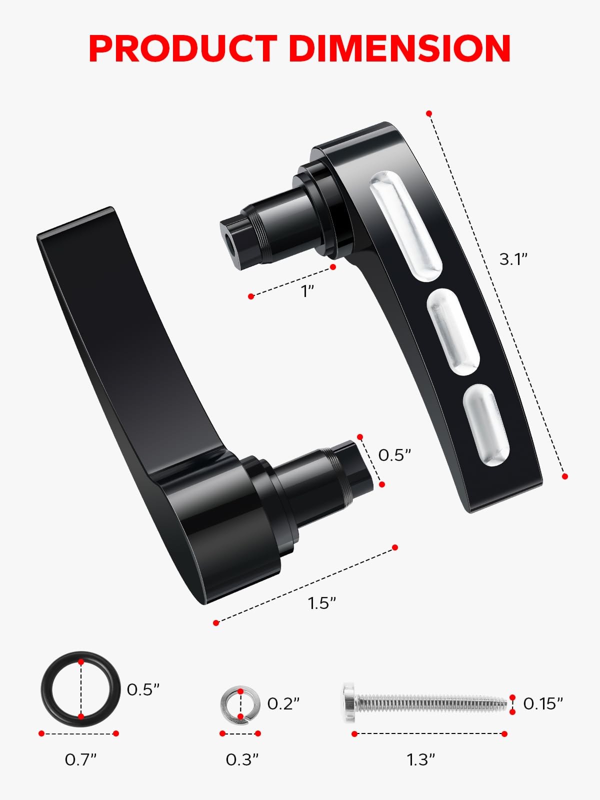Black Saddlebag Latch Kit for Harley Touring Models 20142024, Easy Install