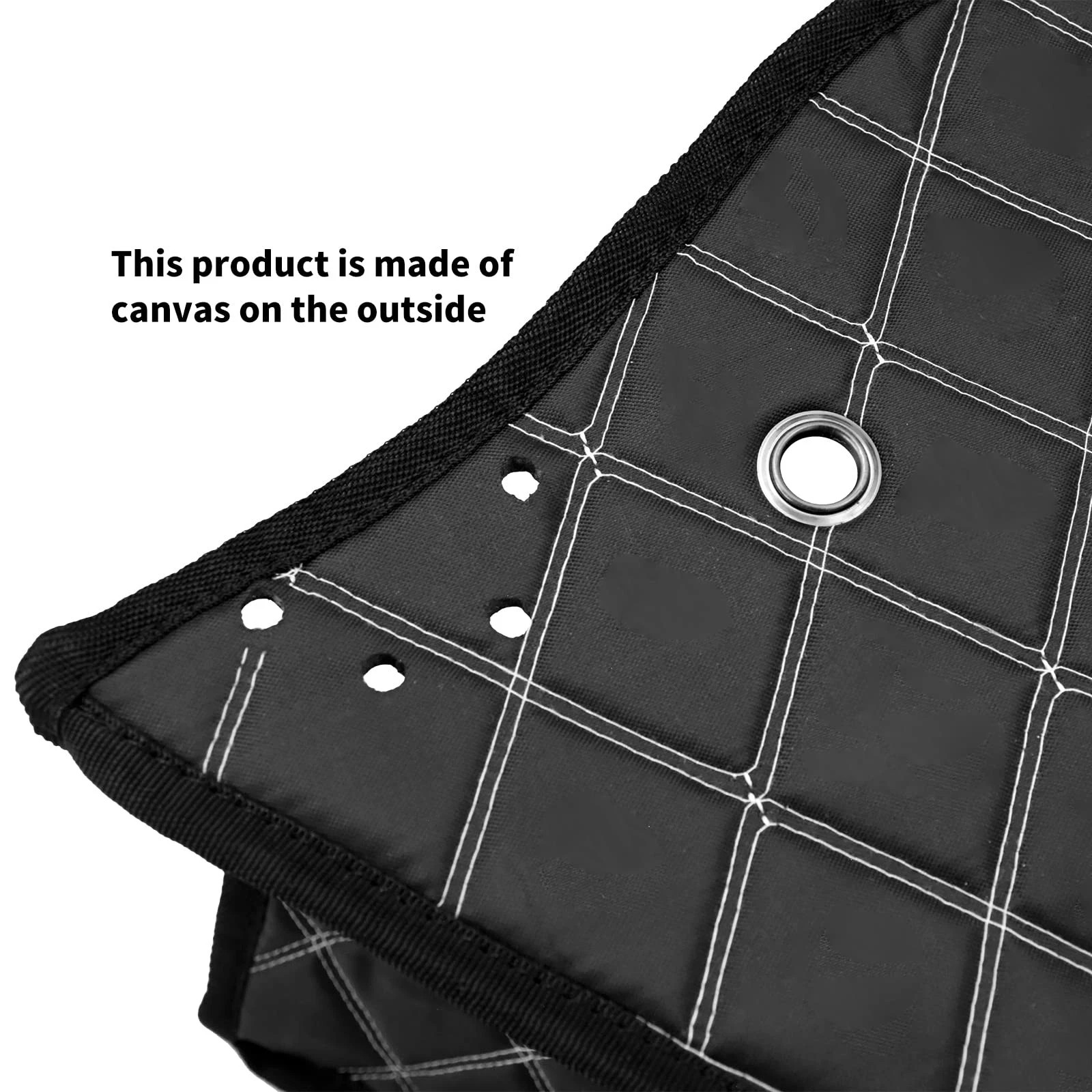 Saddlebag Liners Carpet Insert with White Stitching for Non-Stretched Non-Tapere