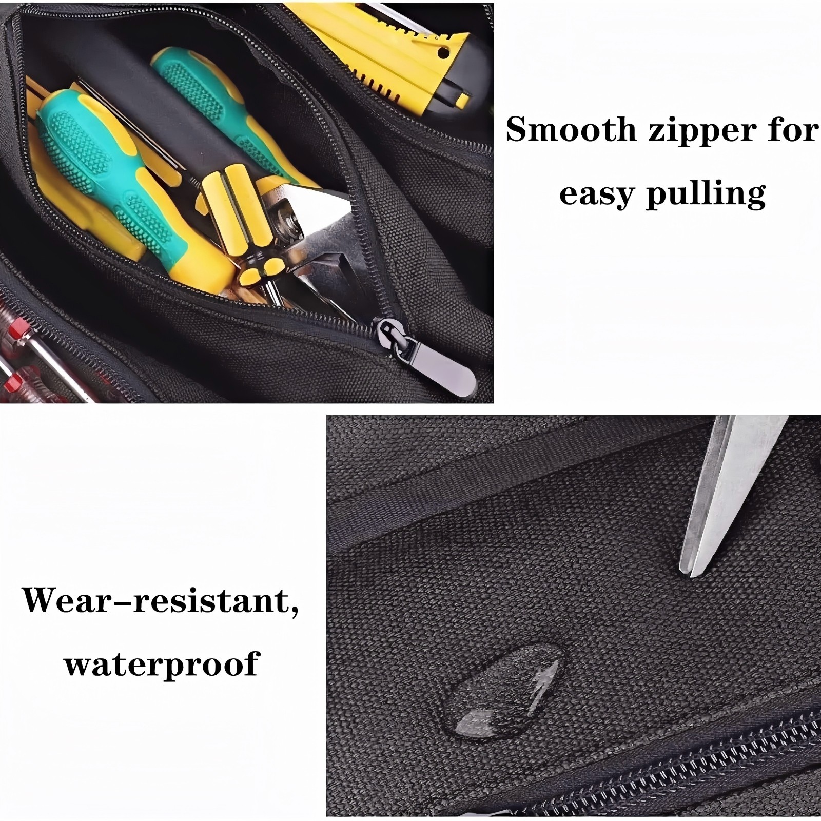 Multi-Purpose Tool Roll Up Bag 5 Pocket Wrench Pouch Canvas Hanging Organizer US